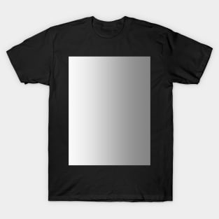 White to Gray Vertical Linear Gradient T-Shirt